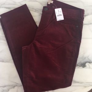NWT Beautiful J. CREW Corduroy pants